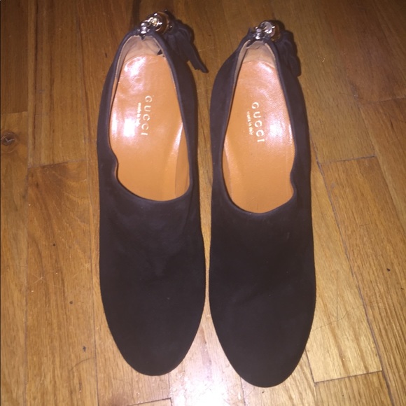 Gucci Suede Platform Ankle Boots - Picture 6 of 15